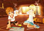  blonde_hair can namine roxas telephone 