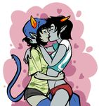  dasmuskel female homestuck horn lesbian nepeta_leijon terezi_pyrope trolls 