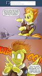  comic english_text equine female feral friendship_is_magic hair horse jacket mammal my_little_pony pegasus pluckyninja pony spitfire_(mlp) text timber_(artist) two_tone_hair wings wonderbolts_(mlp) 