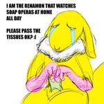  ambiguous_gender canine digimon fox gloves i_am_the_renamon renamon text 