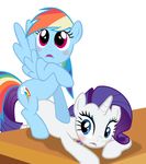  blue_body blue_eyes blue_fur duo equine eyeshadow female feral friendship_is_magic fur gem hair hi_res horn invalid_tag lesbian makeup mammal multi-colored_hair my_little_pony pegasus pendant plain_background purple_eyes purple_hair rainbow_dash_(mlp) rainbow_hair rarity_(mlp) table unicorn vector white_background white_body white_fur wings 