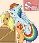  all_fours applejack_(mlp) blonde_hair cum cum_in_pussy cum_in_uterus cum_inside cutie_mark dashaloo dickgirl doggystyle drooling duo equine erection eyes_closed female feral feral_on_feral freckles friendship_is_magic from_behind green_eyes hair horse internal intersex mammal multi-colored_hair my_little_pony nude open_mouth pegasus penetration penis pony rainbow_dash_(mlp) rainbow_hair saliva sex sweat tongue tongue_out vaginal vaginal_penetration wings 