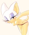  breasts female h-cookie looking_at_viewer nipples plain_background pussy rouge_the_bat sega solo sonic_(series) white_background 