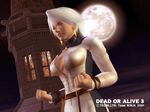  3d breasts christie christie_(doa) cleavage dead_or_alive dead_or_alive_3 large_breasts spandex tecmo white_hair 