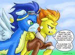  comic dialog english_text equine female feral friendship_is_magic horse male mammal my_little_pony pegasus pluckyninja pony soarin_(mlp) spitfire_(mlp) text timber_(artist) wings wonderbolts_(mlp) 