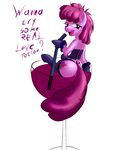  alcohol berry_punch_(mlp) beverage blush butt clothed clothing corset cutie_mark english_text equine female feral friendship_is_magic horse legwear lingerie looking_at_viewer looking_back mammal my_little_pony plain_background pony sitting skimpy smile snus-kun solo stockings text white_background wine 