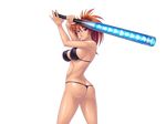  1girl ass azuma_kamimura bikini breasts cara_the_blood_lord kagami kagami_hirotaka large_breasts lilith-soft simple_background solo swimsuit 