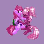  berry_punch_(mlp) cheerilee_(mlp) drinking duo equine female friendship_is_magic horse lesbian my_little_pony plain_background pony ponytail purple_background skimpy snus-kun 