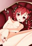  animal_ears bad_id bad_pixiv_id blush braid breasts cat_ears fingering jewelry jixing_renou kaenbyou_rin looking_at_viewer lying masturbation medium_breasts nail_polish nipples nude on_back pussy_juice red_eyes red_hair ring solo touhou twin_braids twintails uncensored 