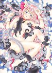  absurdres animal_ears asahina_kirin bell blue_eyes breasts cat cat_ears collar error high_heels highres large_breasts long_hair navel nude original pink_hair shoes solo tail too_many too_many_cats very_long_hair wrist_cuffs 