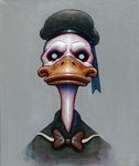  avian bow_tie creepy disney donald_duck duck male portrait the_babysitter 