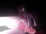  blue_eyes crying cutie_mark duo equine female feral friendship_is_magic fur hair horse mammal my_little_pony oksidzhen pink_fur pink_hair pinkamena_(mlp) pinkie_pie_(mlp) pony shadow square_crossover tears 
