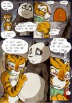  bear better_late_than_never breasts cleavage clothed clothing collar comic daigaijin dialog duo english_text feline female green_eyes inside kung_fu_panda male mammal master_tigress nude panda po red_eyes straight text tiger 