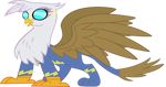  alpha_channel avian eyewear female feral friendship_is_magic gilda_(mlp) goggles gryphon my_little_pony open_mouth plain_background solo transparent_background wings wonderbolts_(mlp) 