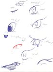  ambiguous_gender angry blue_eyes close-up crying dj.haruna_dash equine expressions eyelashes eyes female horse ink_drawing mammal my_little_pony open_smile pen_(art) plain_background pony red_eyes scared sketch surprise tears text traditional_media white_background 