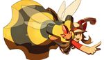  1girl kotone_(pokemon) lowres pokemon pokemon_(game) pokemon_hgss simple_background vespiquen 