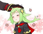  eyes_closed final_fantasy green_hair hand_on_head happy patting personification shinzui_(fantasysky7) tonberry 