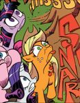  animated applejack_(mlp) blonde_hair blue_eyes cowboy_hat creepy cutie_mark english_text equine female feral fluttershy_(mlp) freckles friendship_is_magic fur green_eyes hair hat horn horse humor mammal mane_six multi-colored_hair my_little_pony pegasus pinkie_pie_(mlp) pony purple_eyes rainbow_dash_(mlp) rarity_(mlp) text twilight_sparkle_(mlp) unicorn wings yellow_fur 