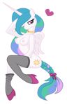  absurd_res anthro anthrofied breasts butt chimajra collar equine female friendship_is_magic hi_res horn legwear mammal my_little_pony nipples princess princess_celestia_(mlp) royalty shoes stockings winged_unicorn wings 