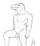 2013 abs alligator balls male nude penis reptile scalie solo vck 