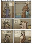  canine clothed clothing comic k-9 muscles mustelid nude otter 