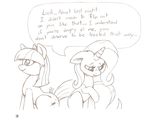  black_and_white couple cutie_mark dialog english_text equine female feral friendship_is_magic horn horse joey-darkmeat made_in_china mammal monochrome my_little_pony plushie pony text trixie_(mlp) twilight_sparkle_(mlp) unicorn upset 