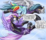  charger_(mlp) comic dialog english_text equine female feral friendship_is_magic horse male mammal my_little_pony pegasus pluckyninja pony rainbow_dash_(mlp) shadowbolts_(mlp) starry_skies_(mlp) text timber_(artist) wings 