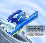  comic english_text equine eyewear feral friendship_is_magic goggles horse male mammal my_little_pony pegasus pluckyninja pony soarin_(mlp) text timber_(artist) wings wonderbolts_(mlp) 