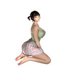  3d breasts hanami_ichijo highres large_breasts tan umemaro umemaro_3d 