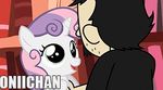  cub dan equine female friendship_is_magic horn horse human humor male mammal my_little_pony pony sweetie_belle_(mlp) unicorn young 