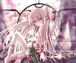  copyright_request long_hair ribbon skirt solo sword twintails weapon xephonia 