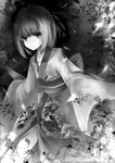  bad_id bad_pixiv_id dhiea greyscale highres japanese_clothes kimono male_focus monochrome nabari_no_ou shimizu_raikou solo 