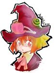  angela_leon blush child hat highres libra_ten orange_hair pink_eyes solo soul_eater witch witch_hat 