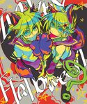  1girl brother_and_sister halloween happy_halloween jam3 kagamine_len kagamine_rin siblings twins vocaloid 