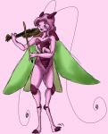  2009 2_toes 3_fingers 4_arms 4_wings antennae anthro arthropod biped blush bow_(stringed_instrument) collarbone digital_drawing_(artwork) digital_media_(artwork) exoskeleton eyelashes eyes_closed featureless_crotch female flat_chested full-length_portrait green_wings hair happy holding_musical_instrument holding_object humanoid_face insect insect_wings katy_(kittariku) katydid kittariku long_antennae motion_lines multi_arm multi_limb multi_wing musical_instrument nude oblong-winged_katydid open_mouth open_smile orthopterid pink_background pink_exoskeleton pink_hair pink_theme playing_music playing_violin portrait simple_background smile solo standing tapping_foot toes violin wings 