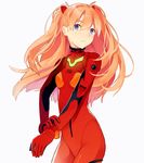  artist_name bad_id bad_pixiv_id bangs blue_eyes bodysuit bracer breasts closed_mouth cowboy_shot fen_renlei from_side gloves hair_between_eyes hand_on_own_wrist headgear long_hair looking_at_viewer neon_genesis_evangelion number orange_hair parted_bangs pilot_suit plugsuit rebuild_of_evangelion red_bodysuit shikinami_asuka_langley simple_background skinny small_breasts solo souryuu_asuka_langley turtleneck white_background 