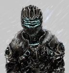  dead_space dead_space_3 isaac_clarke male_focus merpperoni snow solo visor 