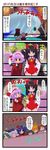  ... /\/\/\ 4koma 6+girls ascot bat_wings black_eyes black_hair blonde_hair bow braid brown_hair brown_legwear closed_eyes coat comic covering_eyes dei_shirou detached_sleeves facepalm fangs green_eyes green_hair hair_bow hair_ornament hair_ribbon hair_tubes hakurei_reimu hands_on_hips hat hat_ribbon highres kamishirasawa_keine long_hair long_sleeves multiple_girls nurse_cap pantyhose ponytail purple_hair red_eyes remilia_scarlet ribbon shiki_eiki short_hair silver_hair sparkle surprised sweat sweatdrop touhou translated wavy_mouth wide_sleeves wings wrestling_outfit wrestling_ring yagokoro_eirin yasaka_kanako |_| 