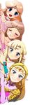  armor blonde_hair blue_eyes blush brown_hair chichi_band earrings elbow_gloves gloves jewelry long_hair multiple_girls multiple_persona necklace non-web_source pearl_necklace peeking_out pointy_ears princess_zelda smile the_legend_of_zelda the_legend_of_zelda:_a_link_to_the_past the_legend_of_zelda:_ocarina_of_time the_legend_of_zelda_(nes) tiara transparent_background triforce zelda_ii:_the_adventure_of_link 
