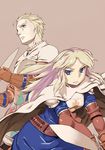  1girl armor belt blonde_hair blue_eyes cape cover cover_page doujin_cover final_fantasy final_fantasy_tactics gloves knight_(fft) long_hair pauldrons short_hair sword tsukudani_(coke-buta) weapon 