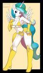  anthro anthrofied armor big_breasts boots breasts camel_toe cleavage clothed clothing cutie_mark equine feathers female friendship_is_magic hair heels high_heels horn kloudmutt legwear long_hair looking_at_viewer mammal multi-colored_hair my_little_pony princess princess_celestia_(mlp) purple_eyes rainbow_hair royalty skimpy smile solo standing thigh_high_boots thighs unconvincing_armor under_boob unicorn white_feathers white_skin wide_hips winged_unicorn wings 
