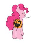  anus bodypaint butt equine female feral friendship_is_magic hair halloween happy holidays horse laughter mammal mane my_little_pony pink_hair pinkie_pie_(mlp) plain_background pony pumpkin pussy siansaar smile solo white_background 