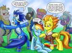  comic dialog english_text equine female feral friendship_is_magic horse male mammal my_little_pony pegasus pluckyninja pony rainbow_dash_(mlp) snowflake_(mlp) soarin_(mlp) spitfire_(mlp) text timber_(artist) wings wonderbolts_(mlp) 