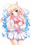  animal_ears bad_id bad_pixiv_id blonde_hair brown_eyes cat_ears extra_ears long_hair mabinogi marisasu_(marisa0904) pointy_ears solo 