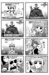  6+girls akiyama_yukari comic darjeeling girls_und_panzer greyscale isuzu_hana katyusha kay_(girls_und_panzer) long_hair monochrome multiple_girls nanashiro_gorou nishizumi_maho nishizumi_miho nonna pravda_school_uniform reizei_mako saunders_school_uniform school_uniform short_hair st._gloriana's_school_uniform takebe_saori 