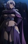  breasts gladys_von_walkenheim highres huge_breasts kyonyuu_fantasy purple_hair red_eyes stitched underboob 