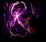  armor black_hair cape crown crystal cutie_mark duo equine eye_mist female feral friendship_is_magic hair horn horse inuhoshi-to-darkpen king_sombra_(mlp) male mammal my_little_pony pony red_eyes twilight_sparkle_(mlp) unicorn 