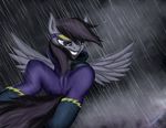  abstract_background anus blitzstar blitzstar_(character) camel_toe clothing corruption equine evil female friendship_is_magic invalid_tag leyanor mammal mane my_little_pony outfit pegasus rain shadowblitz_(character)rain shadowbolts_(mlp) solo storm wet wings 