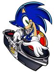  headphones official_art phonograph sega smile sonic sonic_adventure sonic_the_hedgehog turntable 