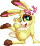  buttercream_sundae candy cute female feral kittehkatbar lagomorph littlest_pet_shop mammal rabbit smile solo 